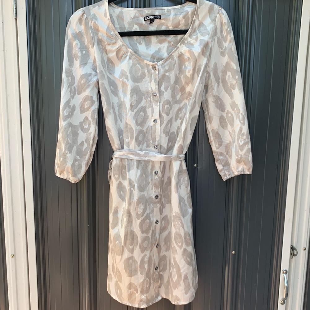 Express Button-Down Dress Small
